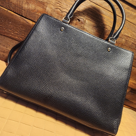 Kate Spade Black Leather Tote Bag - Picture 4 of 10